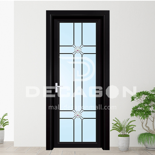 1.2mm aluminum alloy swing door modern style decorative flower swing door 1